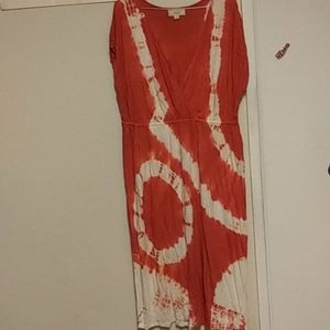 Womens tie dye casual summer dress.